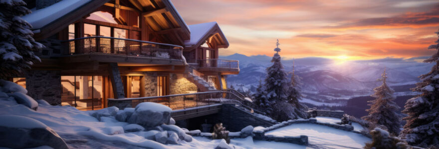 La construction de chalets en montagne