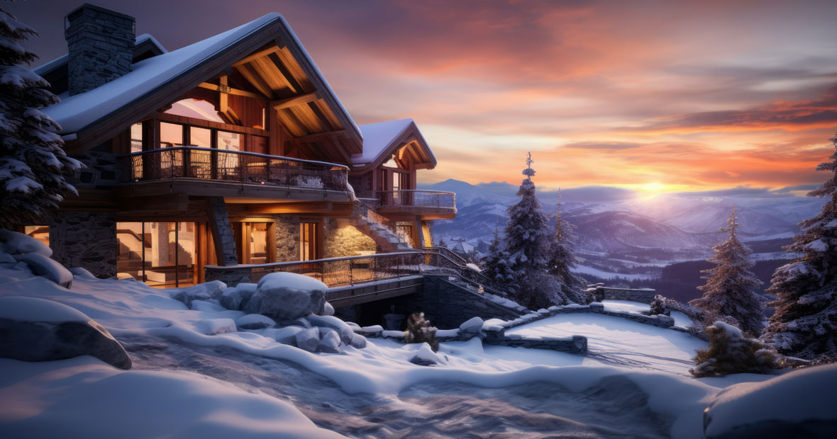 La construction de chalets en montagne